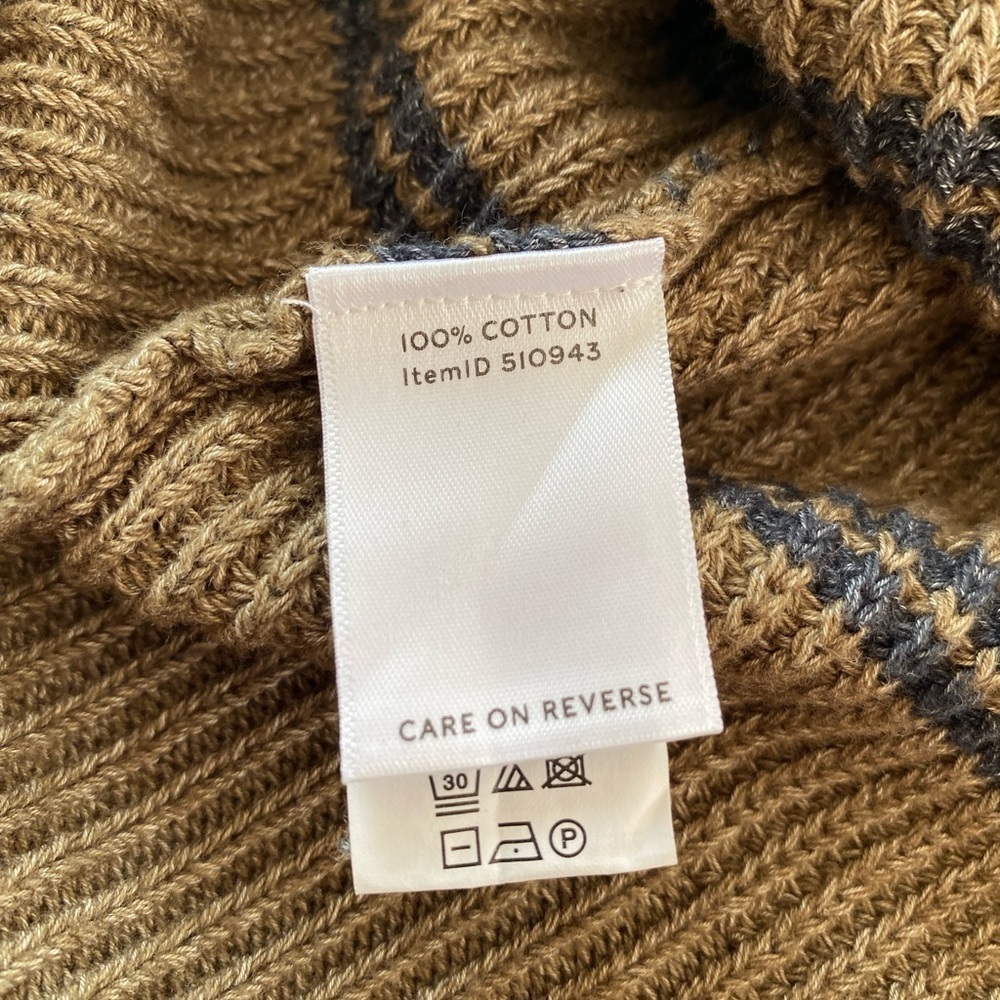 L.L.Bean Signature 100% Cotton Knit Sweater. Size medium. - Picture 8 of 9